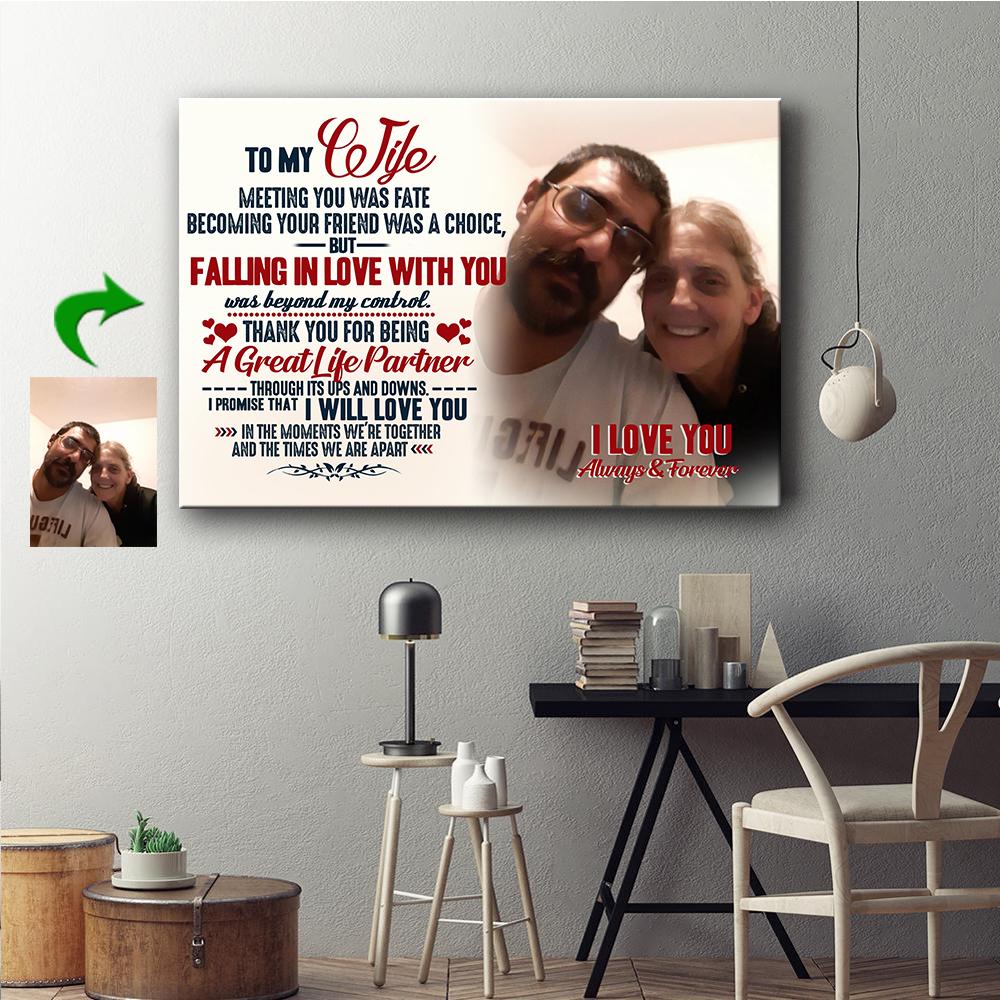 Marriage A Real Thing Custom Canvas Print