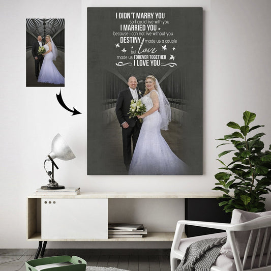 Love looks not with the eyes Custom Canvas Print