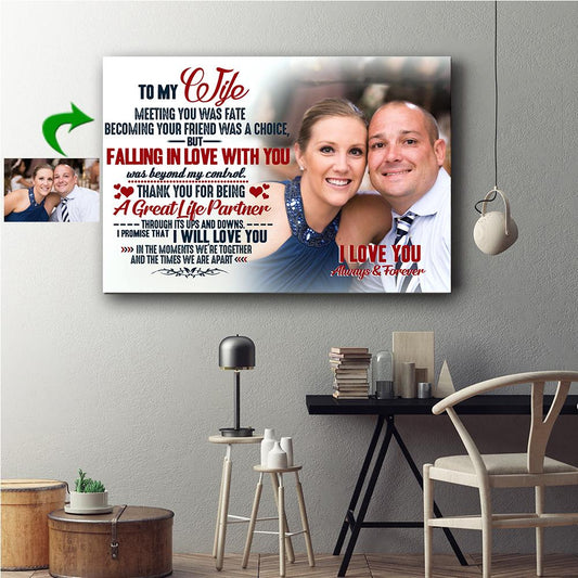 Where there is love there is life Custom Canvas Print