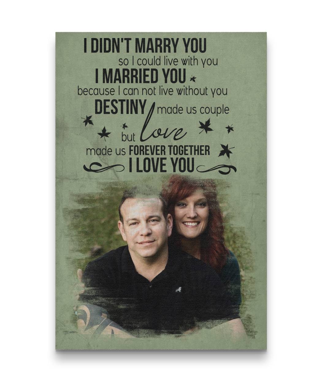 Love Made Us Forever Together Couple In Black Canvas Print