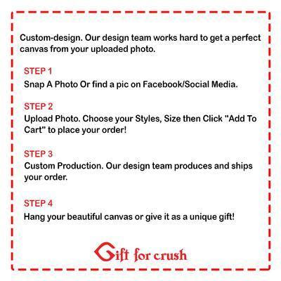 Love Made A Forever Happy Couple Custom Canvas Print