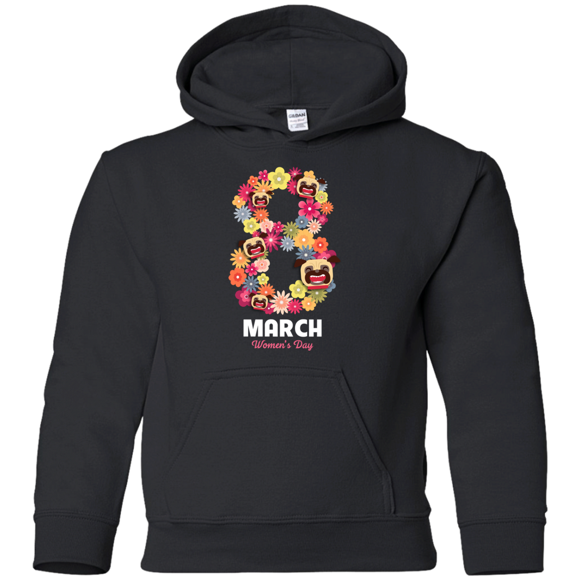 Women's Day Pug T Shirts