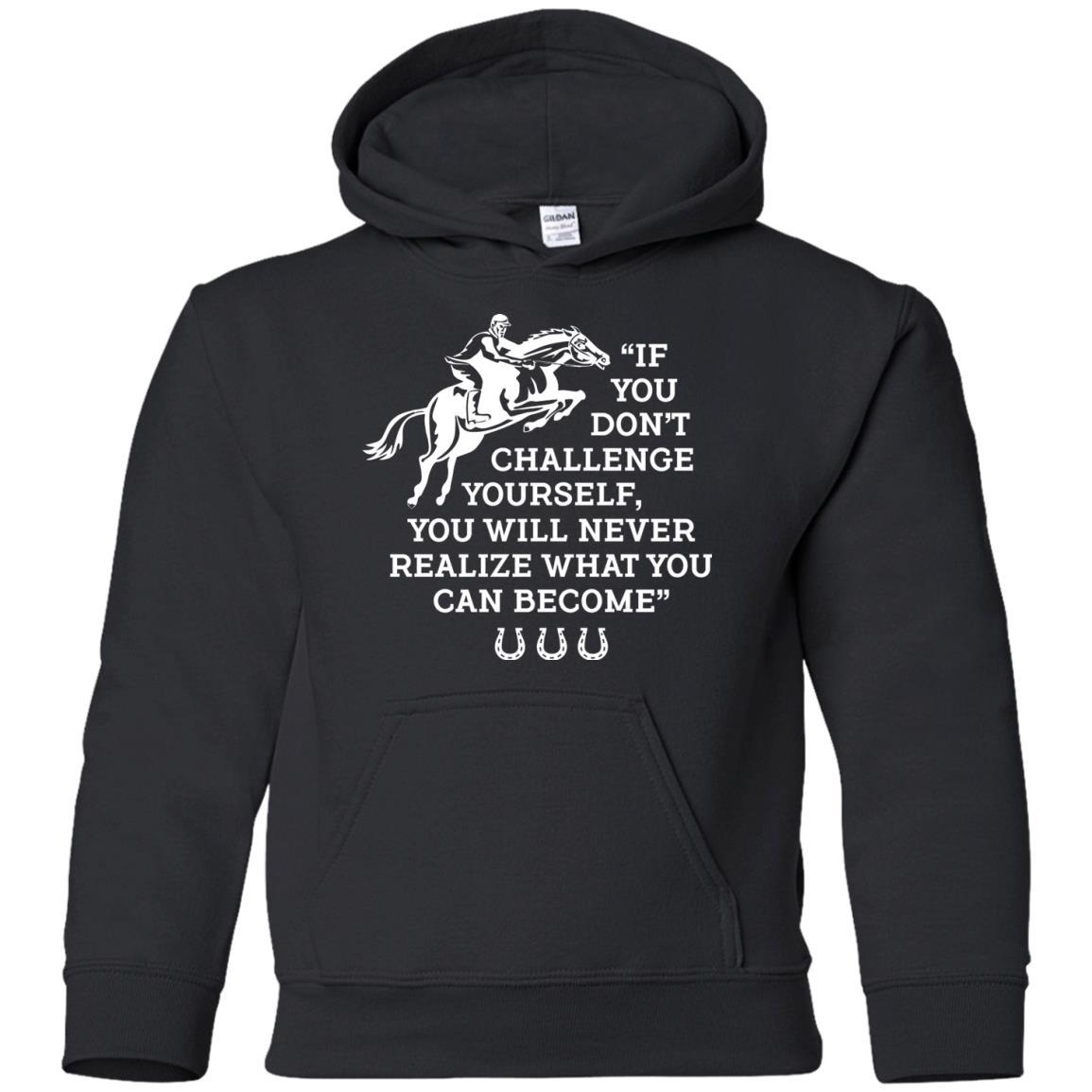 If You Don't Challenge Yourself Horse Tshirt For Equestrian Gift