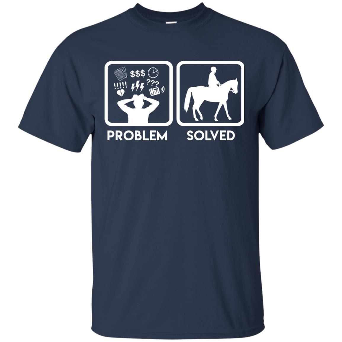 Nice Horse Tshirt Problem Solved With Horse is best equestrian gift for you