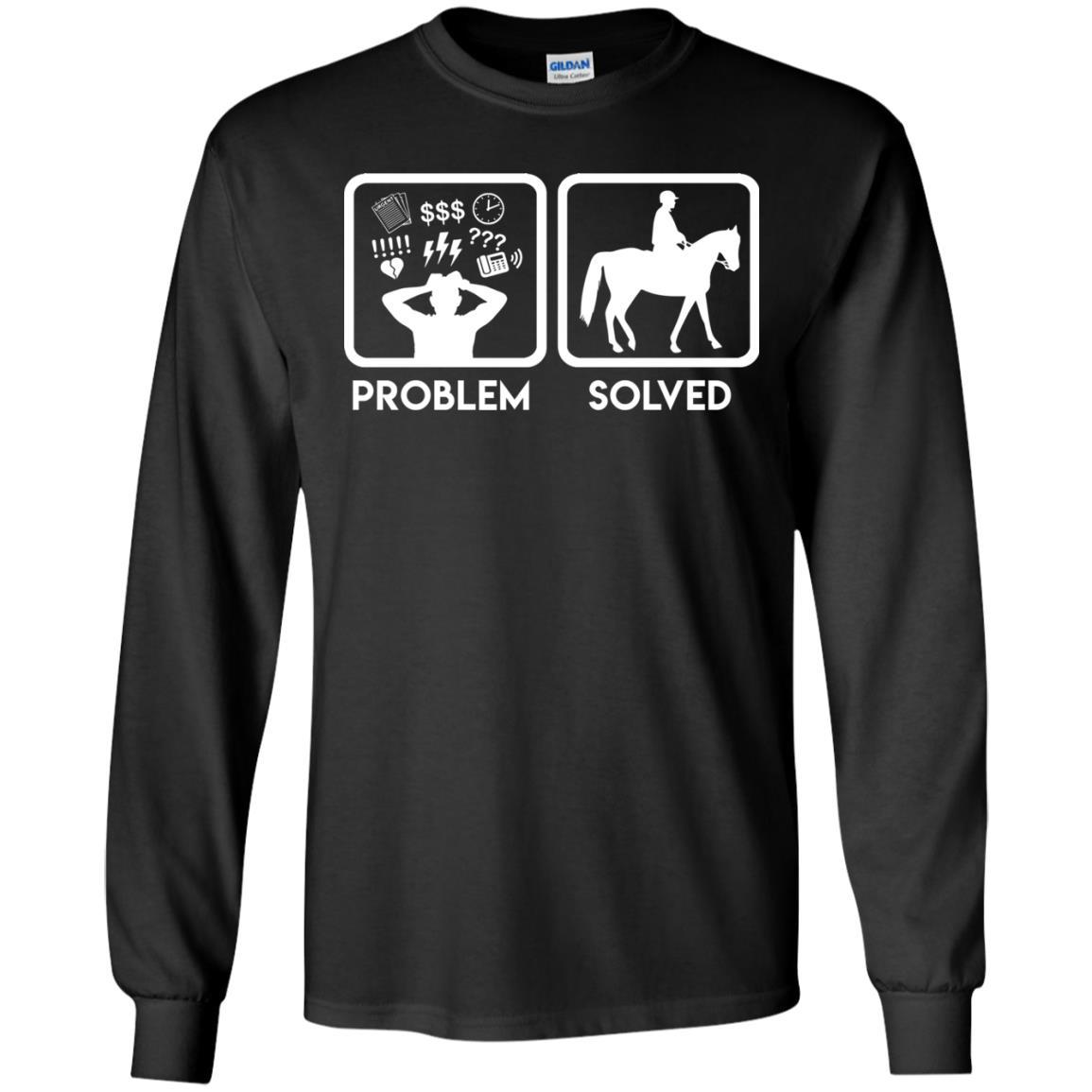 Nice Horse Tshirt Problem Solved With Horse is best equestrian gift for you