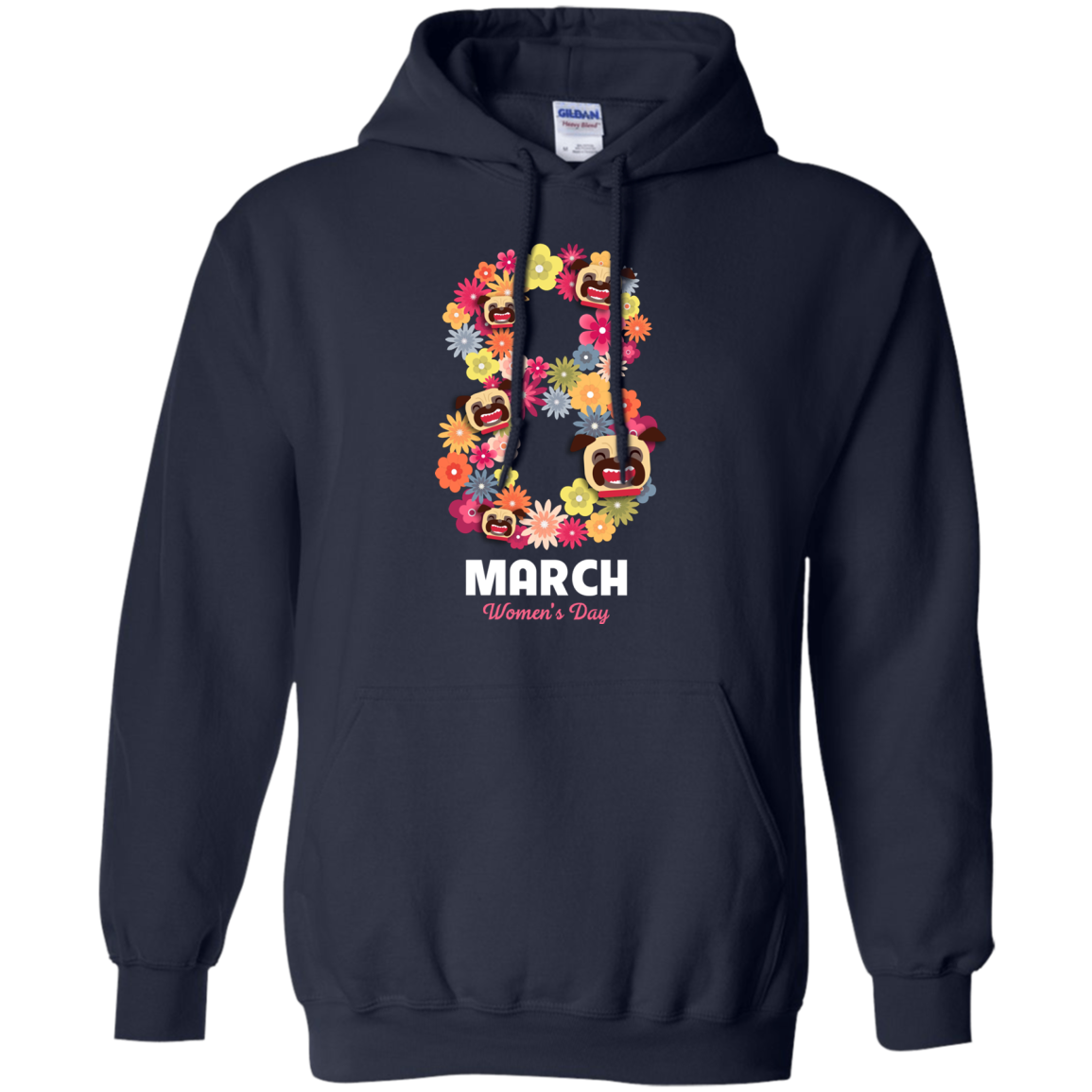 Women's Day Pug T Shirts