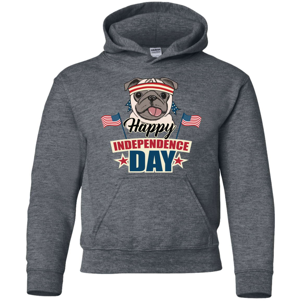 Happy Independence Day Pug T Shirts V2