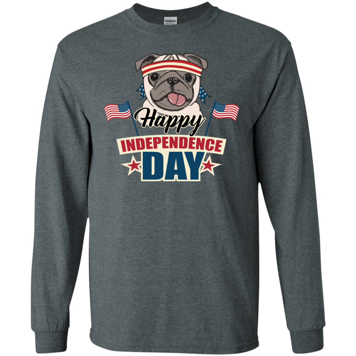 Happy Independence Day Pug T Shirts V2