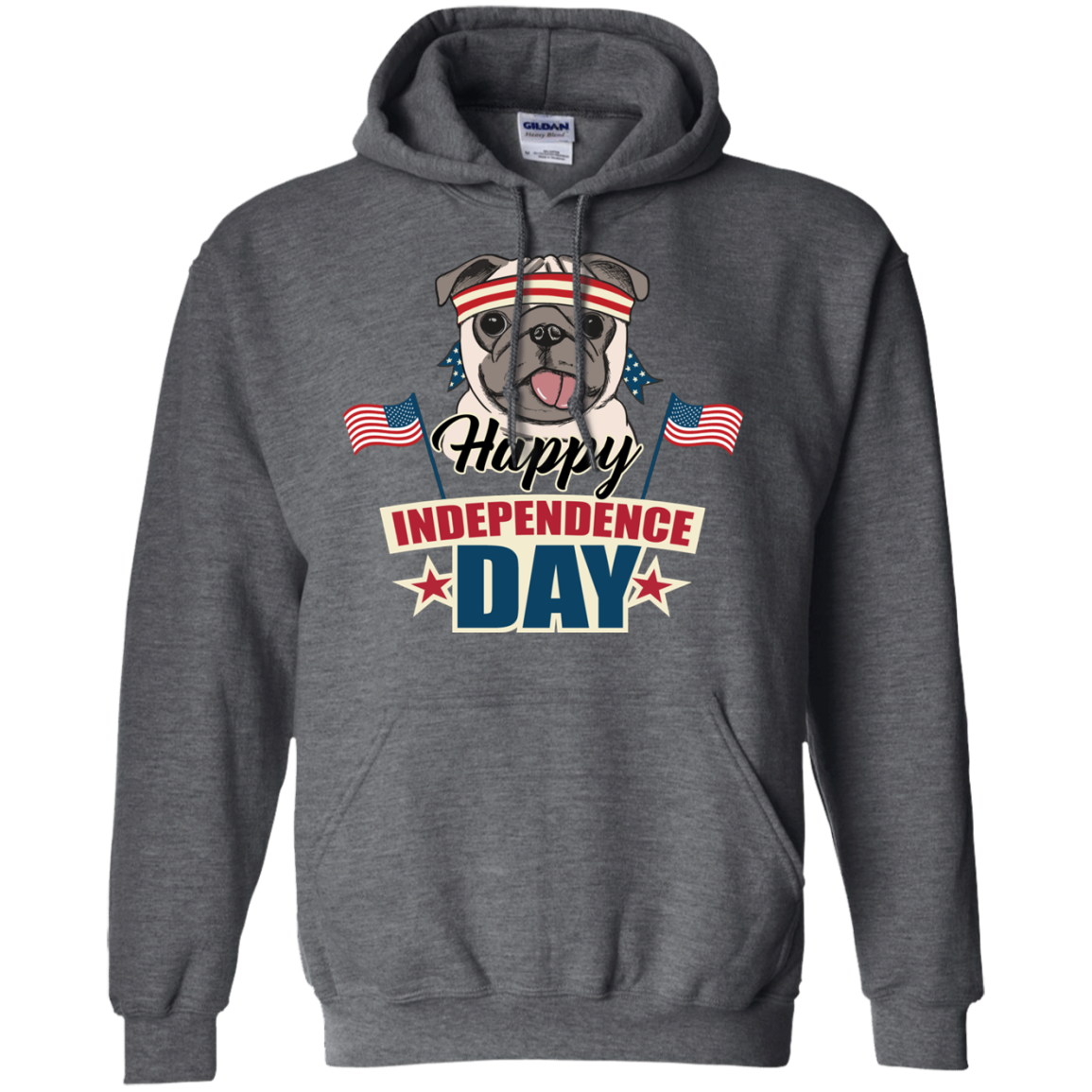 Happy Independence Day Pug T Shirts V2