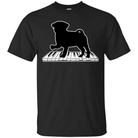 Pug Playing Piano Music T Shirts