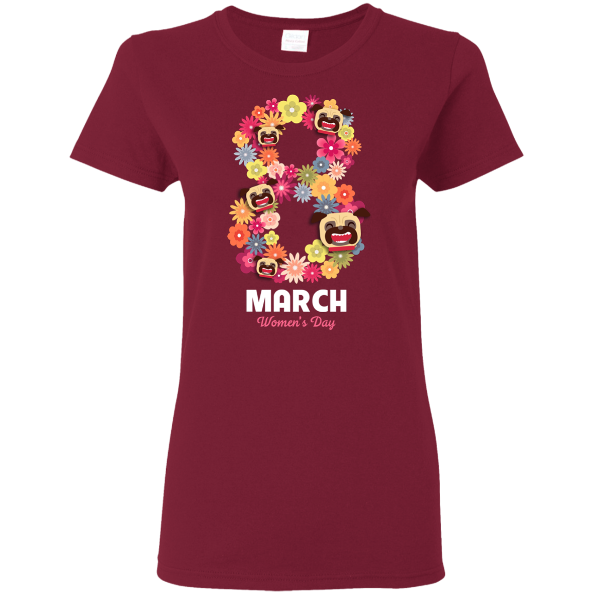 Women's Day Pug T Shirts