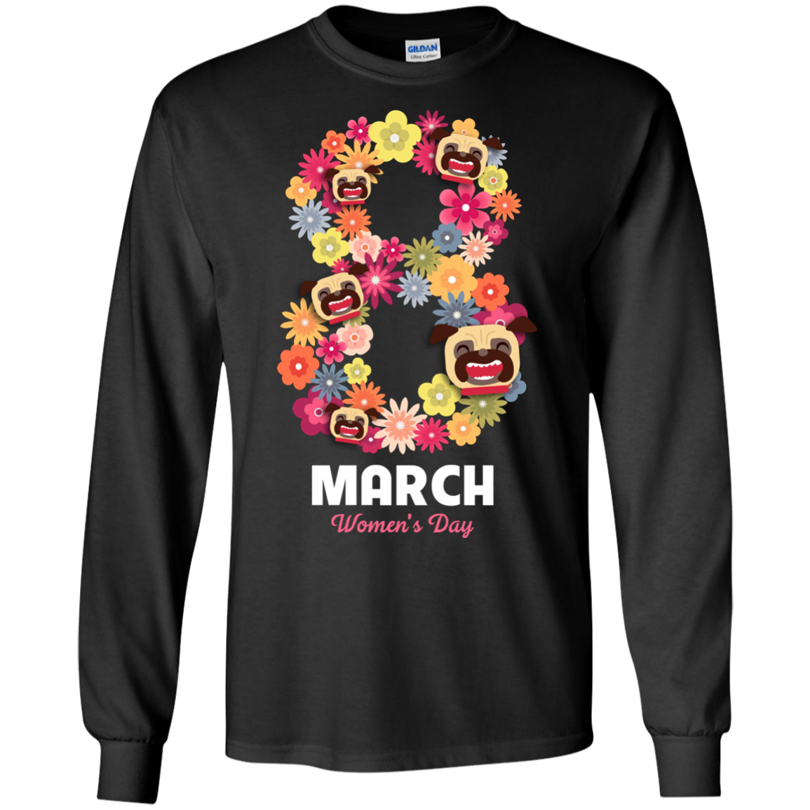 Women's Day Pug T Shirts