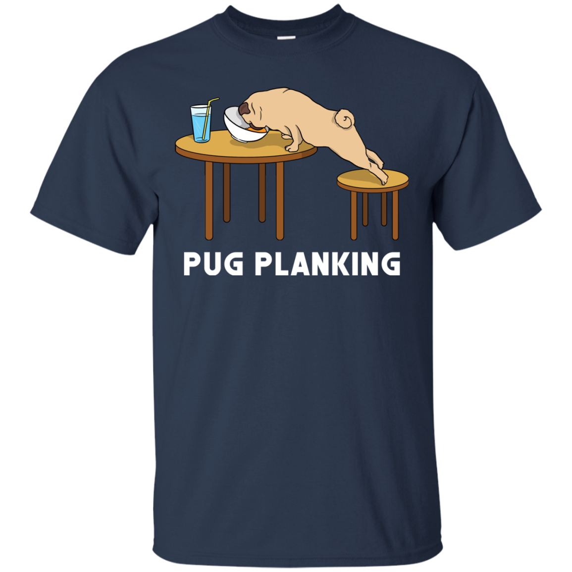 Pug Planking T Shirts