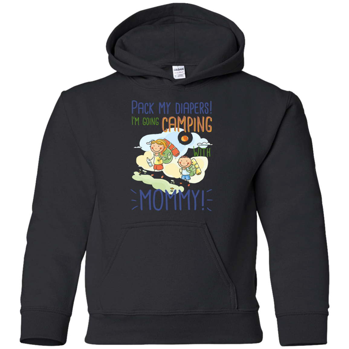 Pack My Diapers I'm Going Camping With Mommy T Shirts