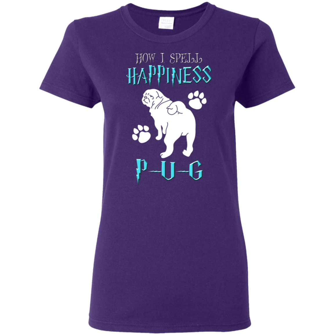 How I Spell Happiness Pug T Shirts