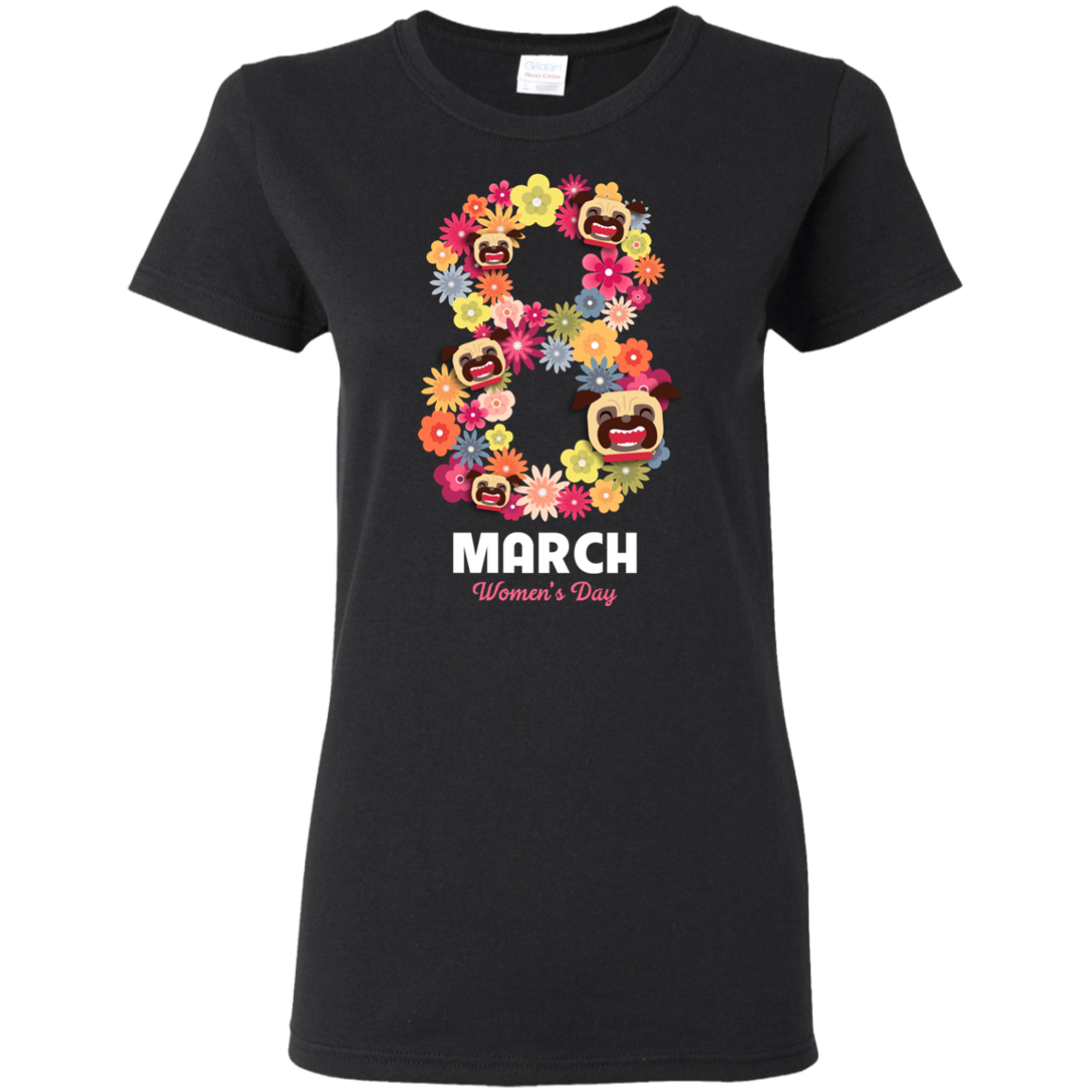 Women's Day Pug T Shirts