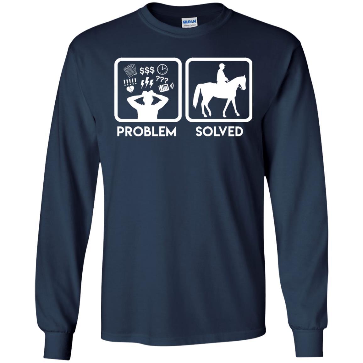 Nice Horse Tshirt Problem Solved With Horse is best equestrian gift for you