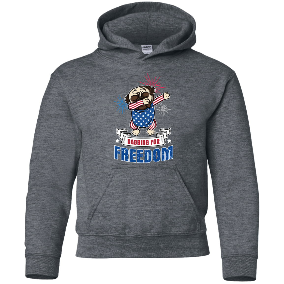 Dabbing For Freedom Pug T Shirts