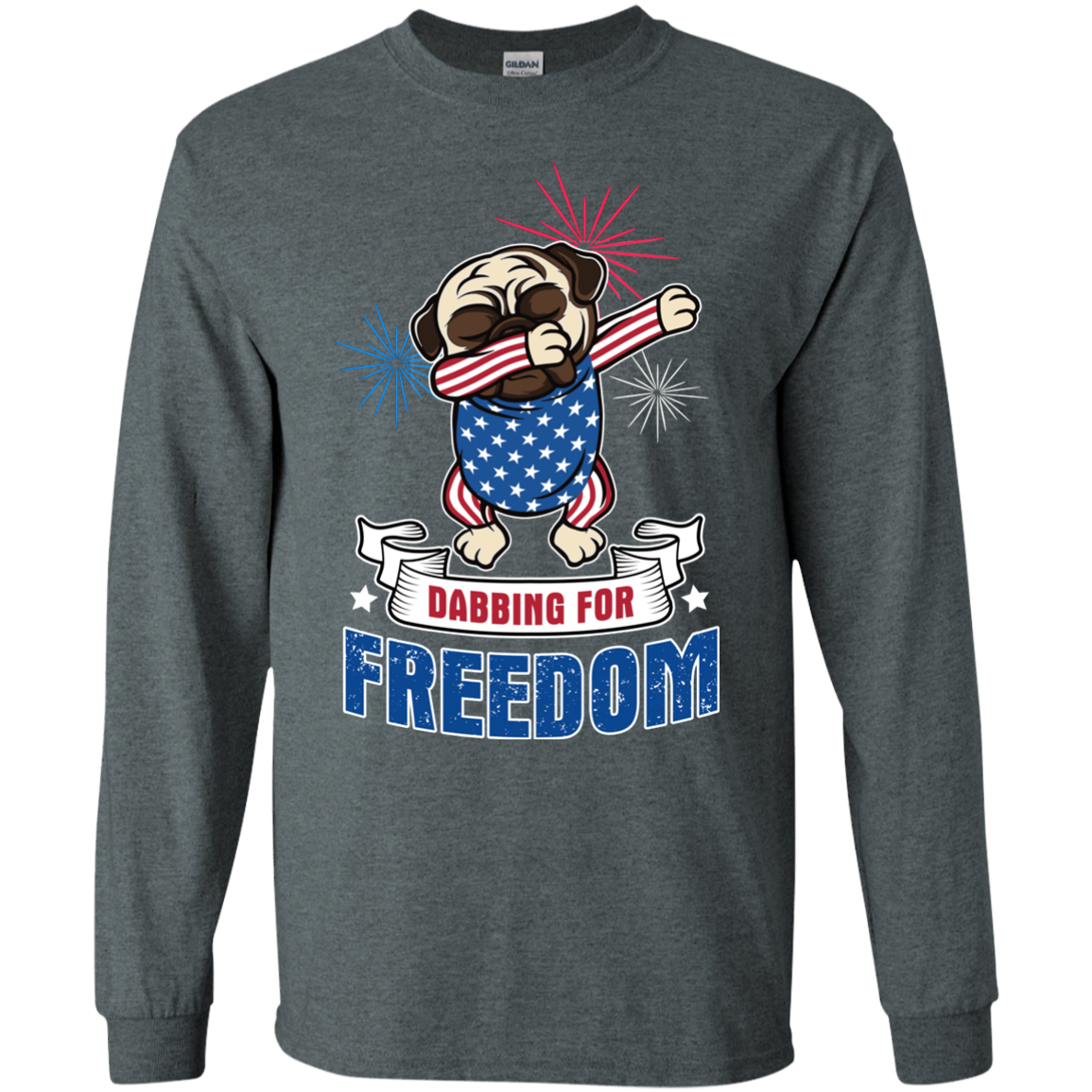 Dabbing For Freedom Pug T Shirts