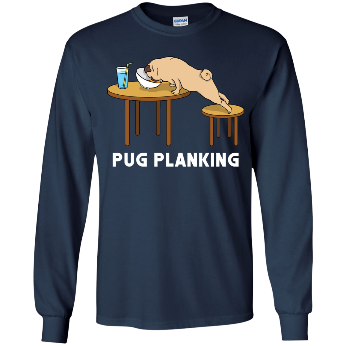 Pug Planking T Shirts