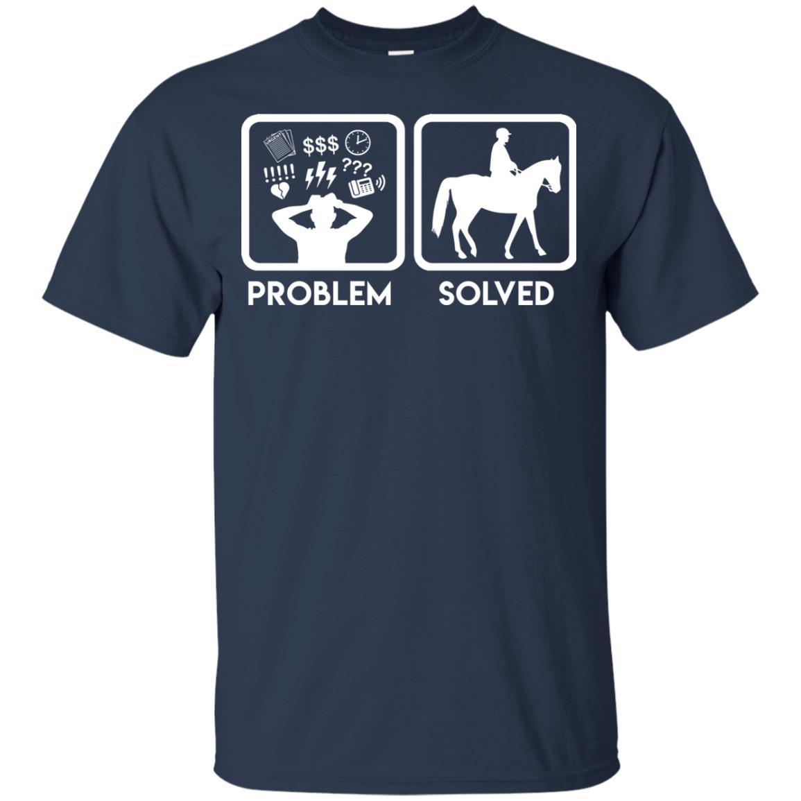 Nice Horse Tshirt Problem Solved With Horse is best equestrian gift for you