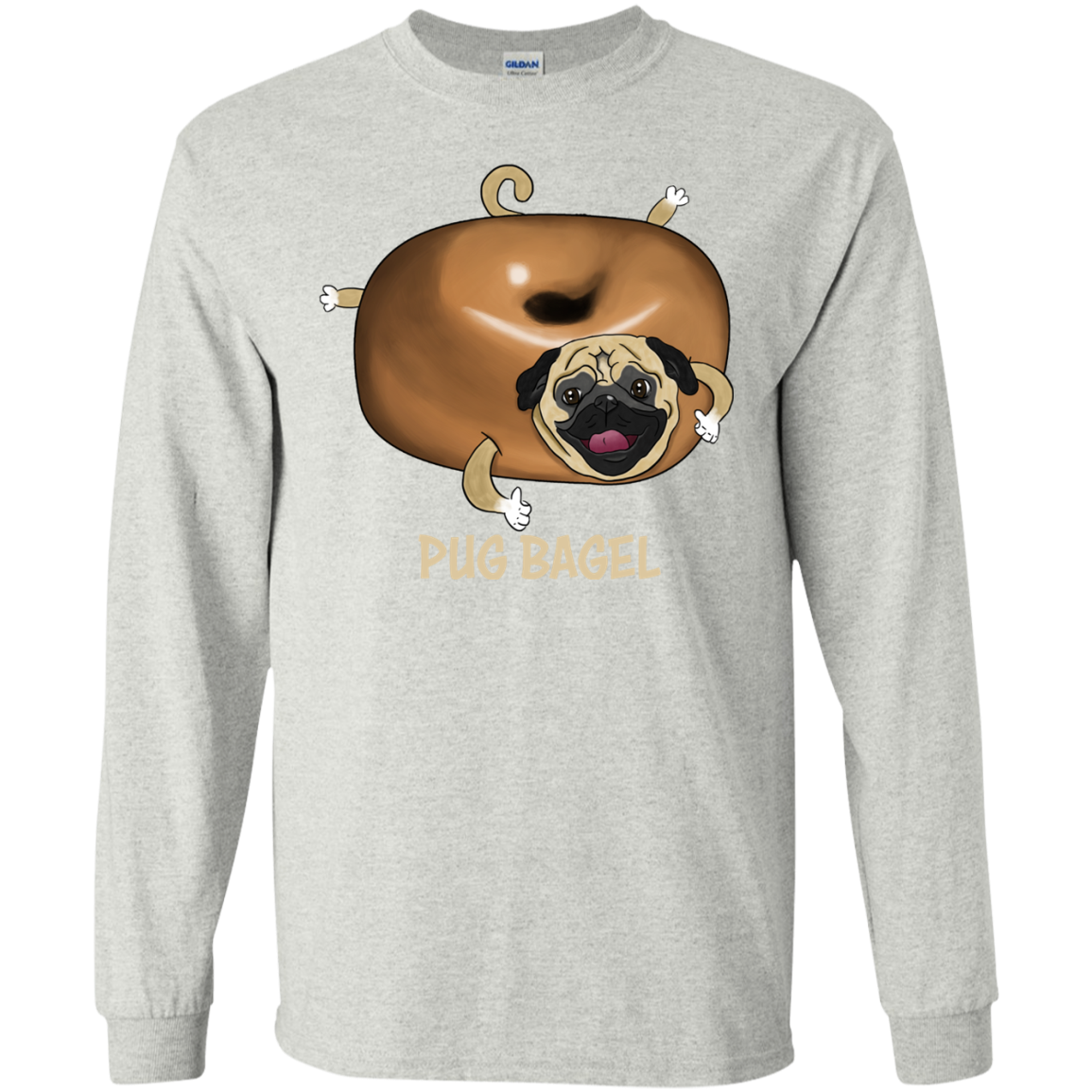 Pug Bagel T Shirts V2