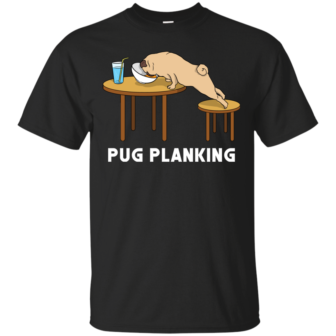 Pug Planking T Shirts