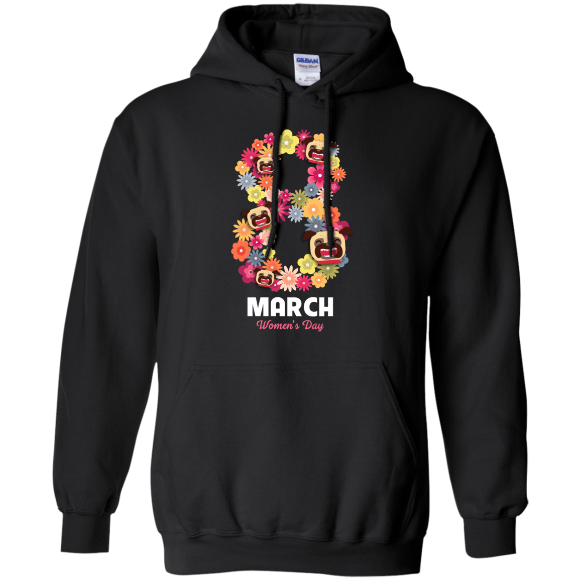 Women's Day Pug T Shirts