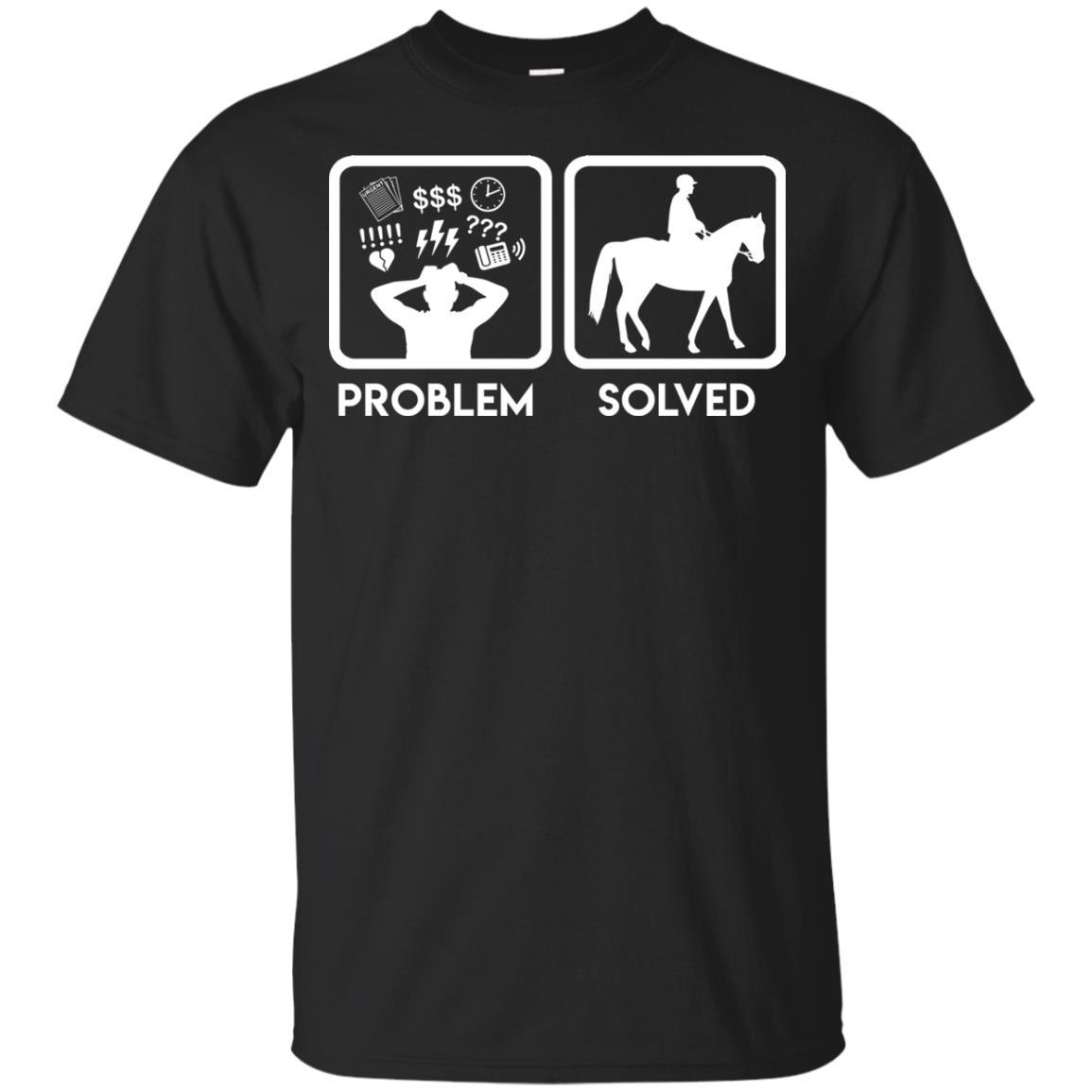 Nice Horse Tshirt Problem Solved With Horse is best equestrian gift for you