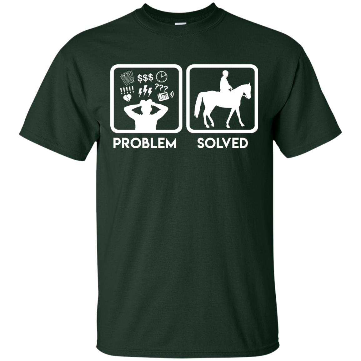 Nice Horse Tshirt Problem Solved With Horse is best equestrian gift for you