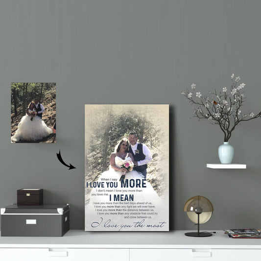 I Love You The Most Sweet Couple In The Forest Canvas Print