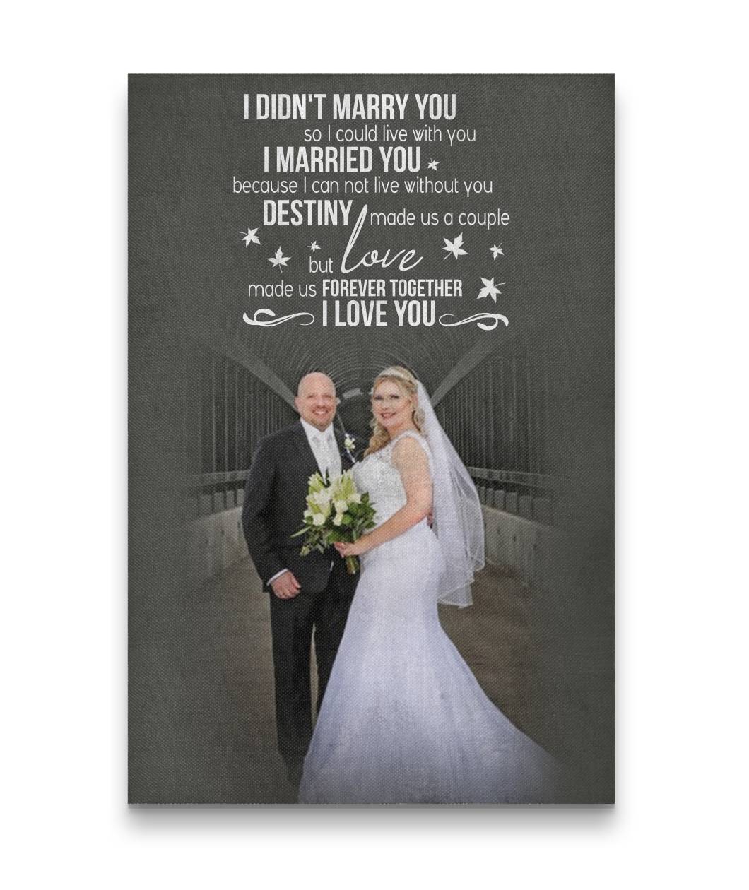 Love looks not with the eyes Custom Canvas Print