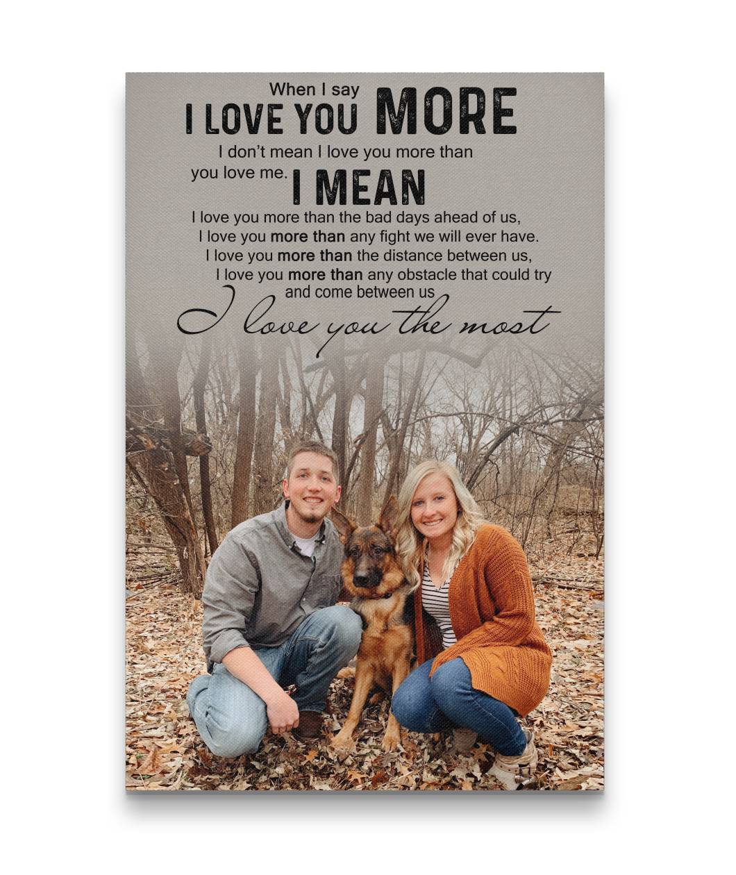 Happy Together Forever With Sweet Love Custom Canvas Print