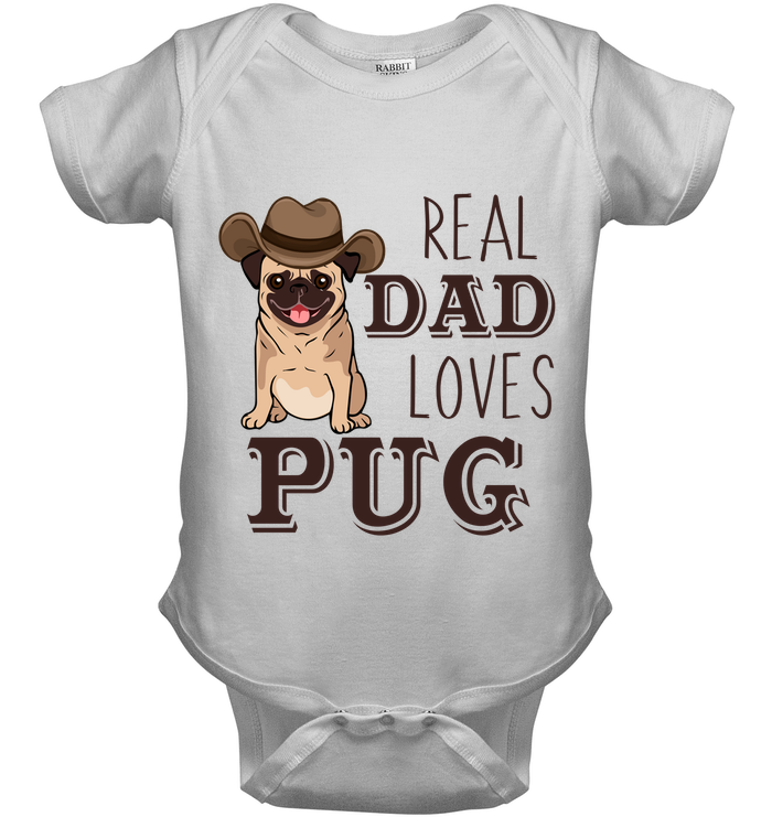 Real Dad Loves Pug T Shirts