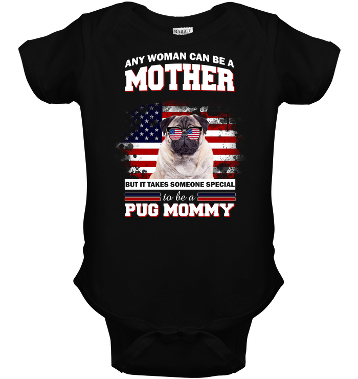 It Takes Someone Special To Be A Pug Mommy With American Flag T Shirts