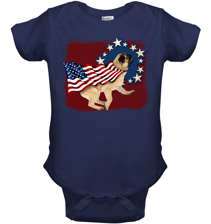 Independence Day Pug T Shirts