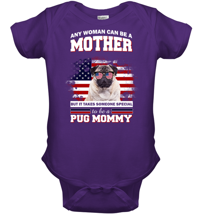 It Takes Someone Special To Be A Pug Mommy With American Flag T Shirts