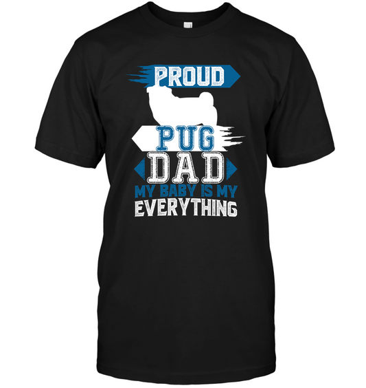 Proud Pug Dad T Shirts