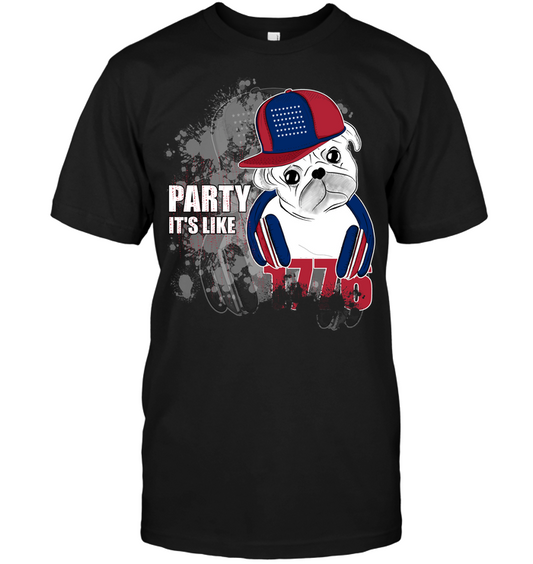 Pug Party It's Like 1776 T Shirts