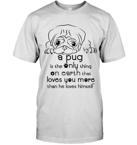 A Pug Loves You More Than He Loves Himself T Shirts