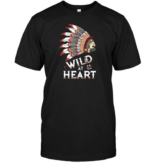 Pug - Wild At Heart T Shirts