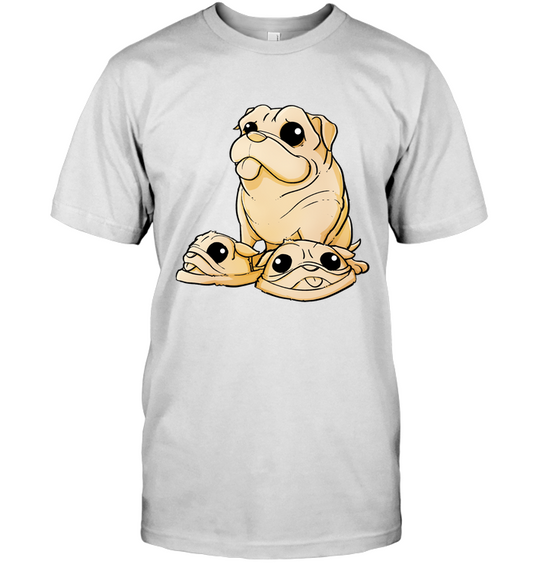 Pug Slippers T Shirts