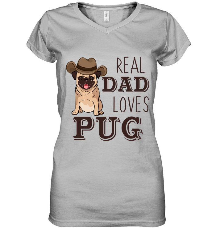 Real Dad Loves Pug T Shirts