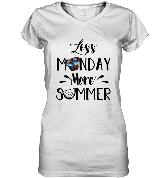 Pug - Less Monday More Summer T Shirts