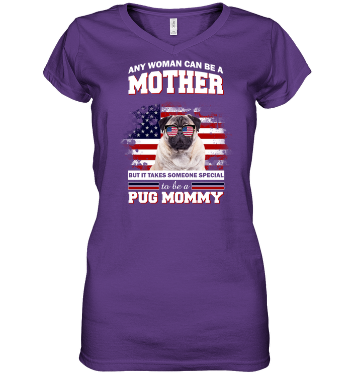 It Takes Someone Special To Be A Pug Mommy With American Flag T Shirts