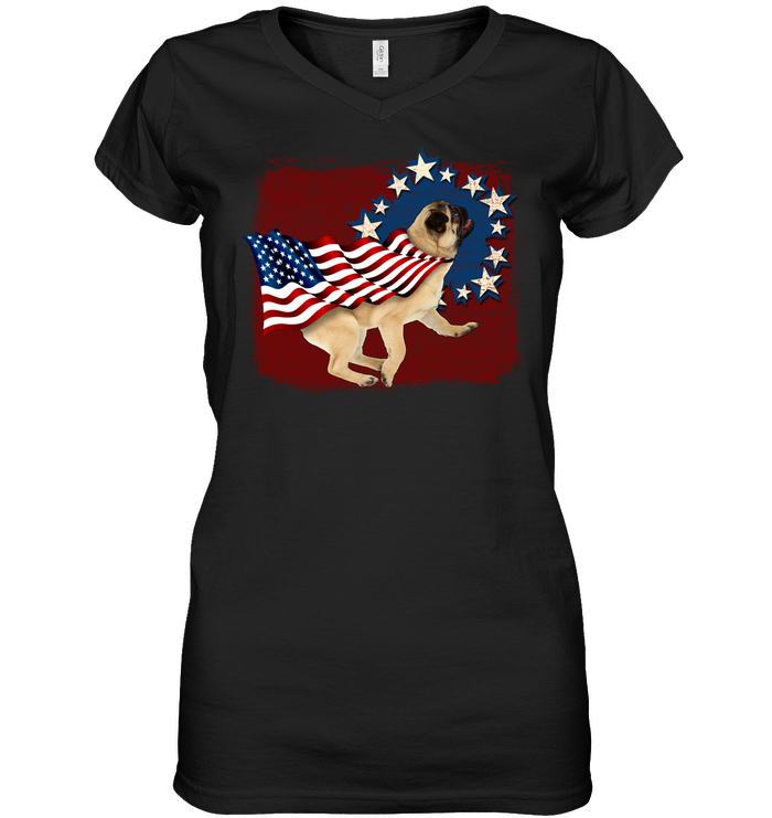 Independence Day Pug T Shirts
