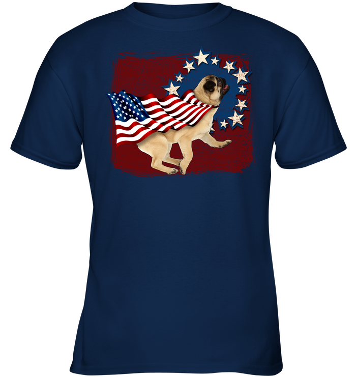 Independence Day Pug T Shirts